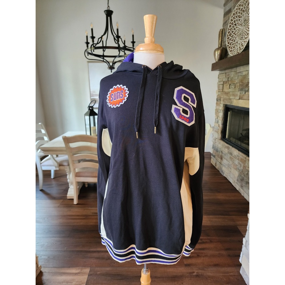 NWOT Mitchell & Ness Phoenix‎ Suns NBA Varsity Pullover Hoodie Sweatshirt